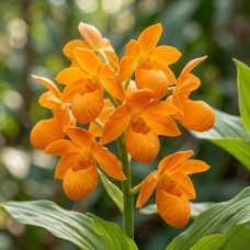 Садовая орхидея (Garden Orchid) оранжевая (саженец в горшке)